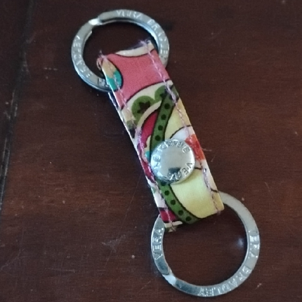 Vera Bradley Multicolor Floral Paisley Key Fob